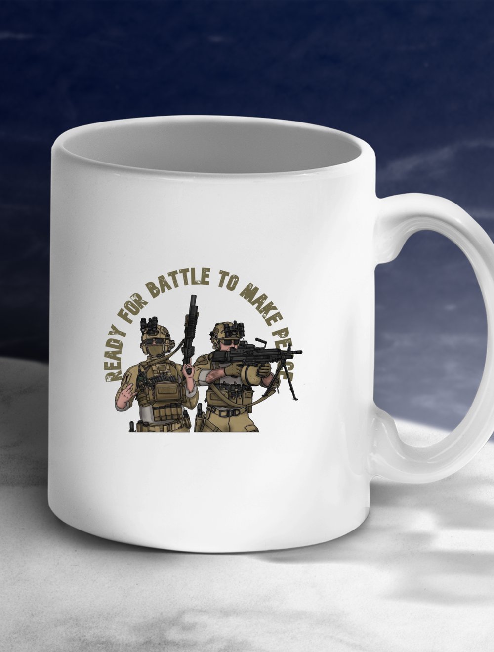 READY FOR BATTLE TO MAKE PEACE